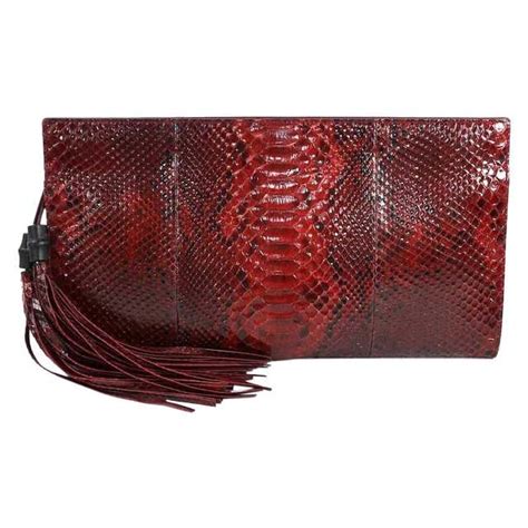 gucci red velvet clutch|Gucci snakeskin clutch.